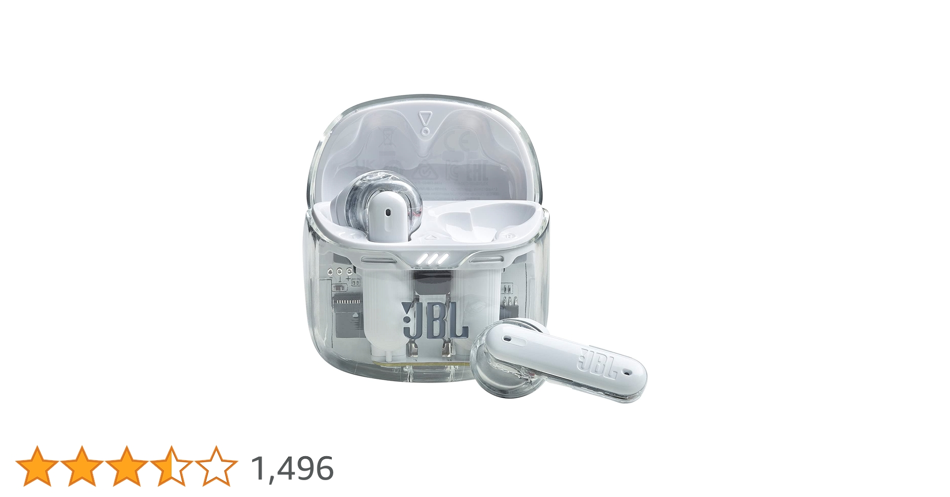 JBL Tune Flex Ghost ワイヤレスイヤホン　ホワイト JBL JBL公式 ワイヤレスイヤホン TUNE FLEX GHOST ノイズ